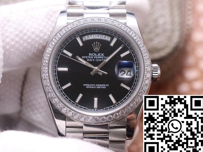 Factory EW Dial Day-Date Rolex M228349RBR-0002 Black 1113